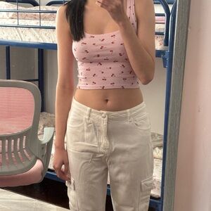 Shein White Cargo Pants